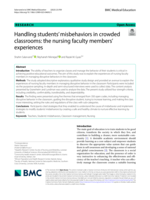 Handling students’ misbehaviors in crowded classrooms: the nursing faculty members’ experiences