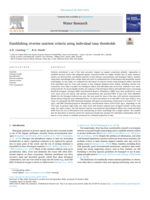 Establishing riverine nutrient criteria using individual taxa thresholds