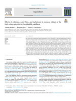 Effects of substrate, water flow, and turbulence in raceway culture of the high-value agarophyte Pterocladiella capillacea