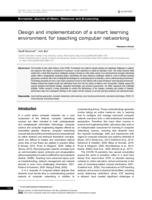 Design and implementation of a smart learning environment for teaching computer networking