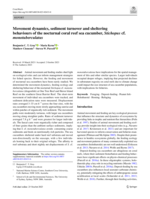 Movement dynamics, sediment turnover and sheltering behaviours of the nocturnal coral reef sea cucumber, Stichopus cf. monotuberculatus
