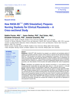 How MASK-ED  (KRS Simulation) Prepares Nursing Students for Clinical Placements   A Cross-sectional Study