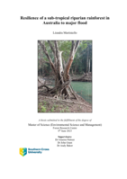 Resilience of a sub-tropical riparian rainforest in Australia to major flood