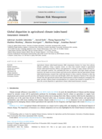 Global disparities in agricultural climate index-based insurance research