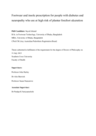 Footwear and insole prescription for people with diabetes and neuropathy who are at high risk of plantar forefoot ulceration