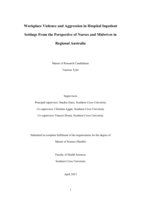 Workplace Violence and Aggression in Hospital Inpatient Settings from the Perspective of Nurses and Midwives in Regional Australia