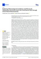 Exploring Meteorological Conditions and Microscale Temperature Inversions above the Great Barrier Reef through Drone-Based Measurements