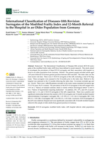 International Classification of Diseases-10th Revision Surrogates of the Modified Frailty Index and 12-Month Referral to the Hospital in an Older Population from Germany
