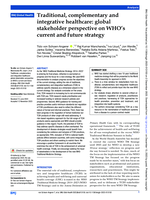 Traditional, complementary and integrative healthcare: global stakeholder perspective on WHO’s current and future strategy