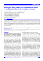 Identifying medically relevant xenon protein targets by in silico screening of the structural proteome