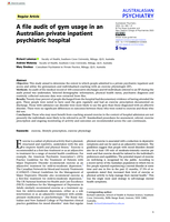 A file audit of gym usage in an Australian private inpatient psychiatric hospital