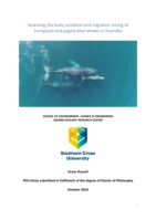 Assessing the body condition and migration timing of humpback and pygmy blue whales in Australia