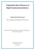 Exploring the Role of Resources in Digital Transformation Initiatives