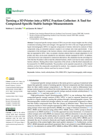 Turning a 3D Printer into a HPLC Fraction Collector: A Tool for Compound-Specific Stable Isotope Measurements