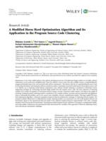 A Modified Horse Herd Optimization Algorithm and Its Application in the Program Source Code Clustering