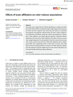 Effects of team affiliation on color-valence associations
