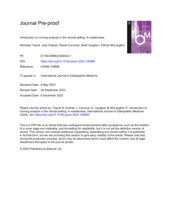 Introduction to running analysis in the clinical setting: A masterclass