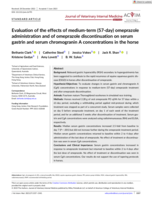 Evaluation of the effects of medium-term (57-day) omeprazole administration and of omeprazole discontinuation on serum gastrin and serum chromogranin A concentrations in the horse
