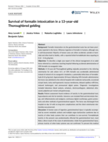 Survival of formalin intoxication in a 13-year-old Thoroughbred gelding