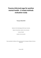 Trauma-informed yoga for positive mental health: A mixed-methods evaluation study