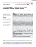 Thromboelastography in obese horses with insulin dysregulation compared to healthy controls