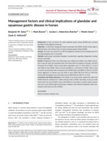 Management factors and clinical implications of glandular and squamous gastric disease in horses