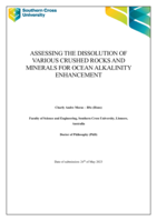 Assessing the dissolution of various crushed rocks and minerals for ocean alkalinity enhancement
