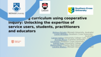 Co-creating curriculum using cooperative inquiry: Unlocking the expertise of service users, students, practitioners and educators