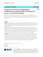 A high-performance computational workflow to accelerate GATK SNP detection across a 25-genome dataset