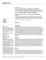 Enhanced glucose utilization of skeletal muscle after 4 weeks of intermittent hypoxia in a mouse model of type 2 diabetes
