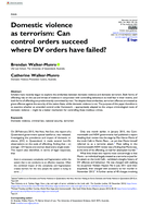 Domestic violence as terrorism: Can control orders succeed where DV orders have failed?