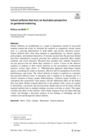 School uniforms that hurt: an Australian perspective on gendered mattering