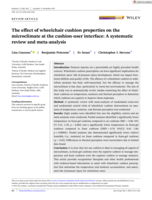 The effect of wheelchair cushion properties on the microclimate at the cushion-user interface: A systematic review and meta-analysis
