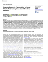 Practice Research Partnerships in Social Work: Addressing Impact and Credible Evidence