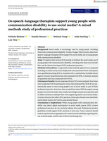 Do speech-language therapists support young people with communication disability to use social media? A mixed methods study of professional practices