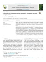 Traditional and contemporary herbal medicines in management of cancer: A scoping review