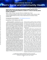 Health and Social Policies for Australian Men and Boys with Intellectual and Developmental Disability: A Health and Wellbeing Double Jeopardy?