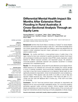 Differential Mental Health Impact Six Months After Extensive River Flooding in Rural Australia: A Cross-Sectional Analysis Through an Equity Lens