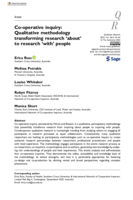 Co-operative inquiry: Qualitative methodology transforming research 'about' to research 'with' people