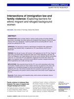Intersections of immigration law and family violence: Exploring barriers for ethnic migrant and refugee background women