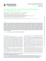 Arousal coherence, uncertainty, and well-being: an active inference account