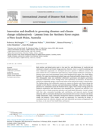 Innovation and deadlock in governing disasters and climate change collaboratively - Lessons from the Northern Rivers region of New South Wales, Australia