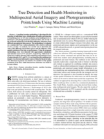 Tree Detection and Health Monitoring in Multispectral Aerial Imagery and Photogrammetric Pointclouds Using Machine Learning