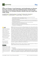 Effect of Climate, Crop Protection, and Fertilization on Disease Severity, Growth, and Grain Yield Parameters of Faba Beans (Vicia faba L.) in Northern Britain: Results from the Long-Term NFSC Trials