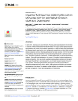 Impact of Austropuccinia psidii (myrtle rust) on Myrtaceae-rich wet sclerophyll forests in south east Queensland