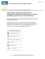 Improving the healthcare experiences of transgender and gender-diverse youths: a mixed-methods systematic review of interventions