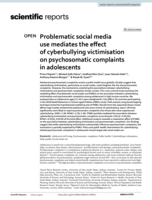 Problematic social media use mediates&nbsp;the effect of cyberbullying victimisation on psychosomatic complaints in adolescents