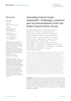 Upscaling marine forest restoration: challenges, solutions and recommendations from the Green Gravel Action Group