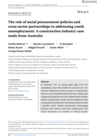 The role of social procurement policies and cross‐sector partnerships in addressing youth unemployment: A construction industry case study from Australia