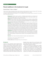 Recent additions in the treatment of cough